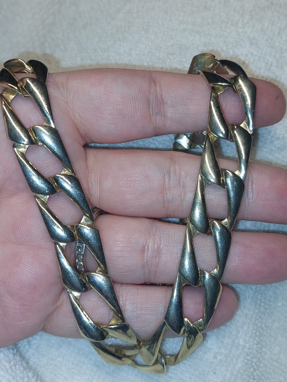 Classic Gold-Tone Chunky Cuban Link Necklace - Women's Jewelry